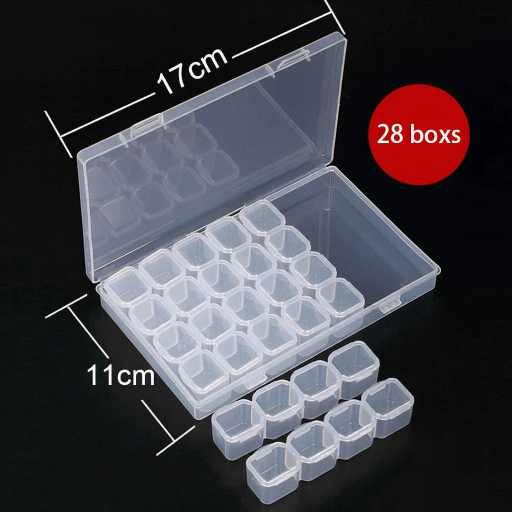 Boîte de rangement empilable pour diamants