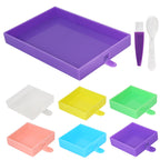 Plateau de tri multi-couleurs pour diamond painting, bords hauts